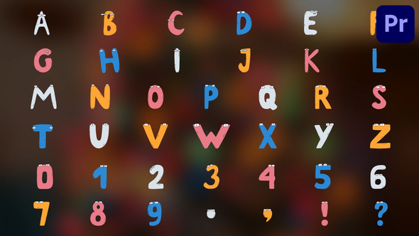 Photo of Characters Alphabet | Premiere Pro MOGRT – Videohive 51457999