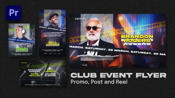 Photo of Club Event Flyer. Promo, Post and Reel | Premiere Pro – Videohive 51470049