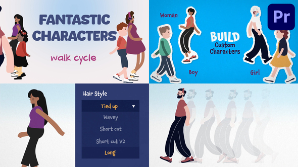 Photo of Fantastic Characters Walk Cycles for Premiere Pro – Videohive 51458020
