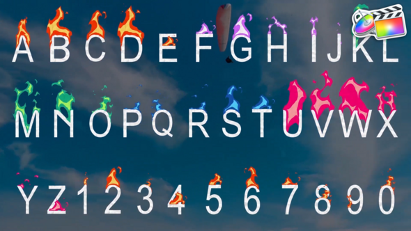 Photo of Fire Alphabet Font | FCPX – Videohive 51391781