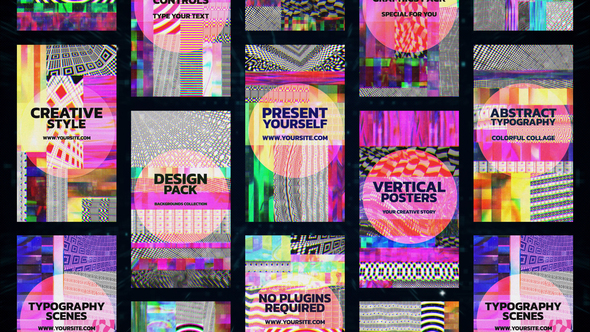 Photo of Glitch Colorful Collages – Videohive 51255640