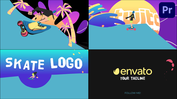 Photo of Skate Logo Opener for Premiere Pro – Videohive 50958444
