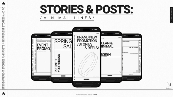 Photo of Stories & Posts: Minimal Lines (MoGRT) – Videohive 51389136