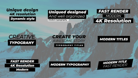 Photo of Typography Titles – Videohive 51013563