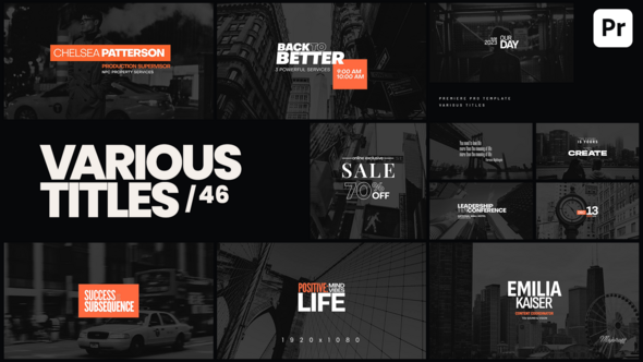 Photo of Various Titles 46 – Videohive 51427625