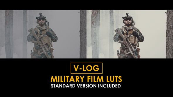 Photo of V-Log Military FIlm and Standard Color LUTs – Videohive 51303363