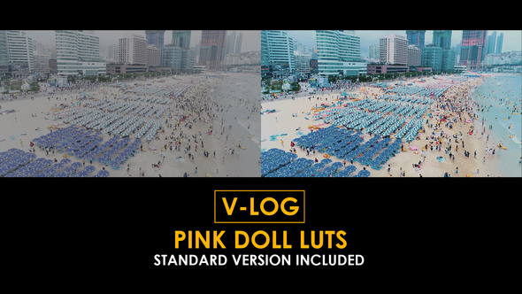 Photo of V-Log Pink Doll and Standard Color LUTs – Videohive 51303286