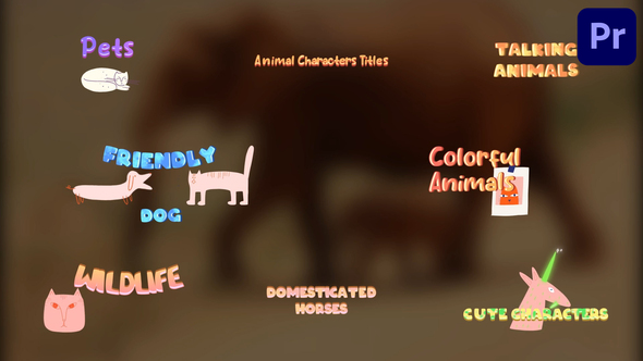 Photo of Animal Characters Titles for Premiere Pro – Videohive 51932295