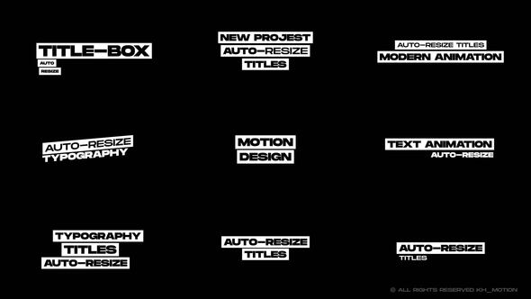 Photo of Auto-Resize Titles | AE – Videohive 51951118