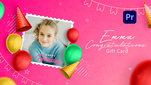 Photo of Birthday Premier Pro Gift Card Slideshow  | Birthday Opener – Videohive 51604879