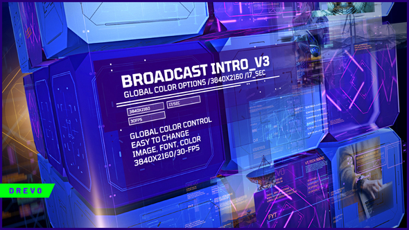 Photo of Broadcast Intro V_3/ Led Display Presentation/ Promo/ Corporate Main Event/ Meeting/ TV/ Analytics – Videohive 46665833