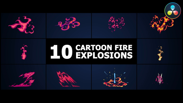 Photo of Cartoon Fire Explosions | DaVinci Resolve – Videohive 51562274