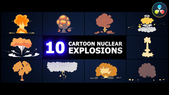 Photo of Cartoon Nuclear Explosions | DaVinci Resolve – Videohive 51569245