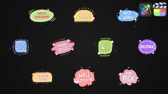 Photo of Colorful Plate Titles | FCPX – Videohive 51666500