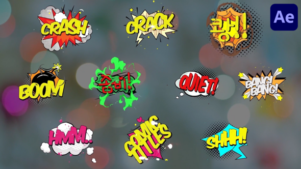 Photo of Comic Titles for After Effects – Videohive 51756434