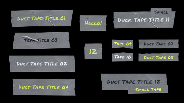 Photo of Duct Tape Titles Pack | MOGRT – Videohive 51757261