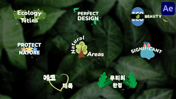 Photo of Ecology Titles for After Effects – Videohive 51946694