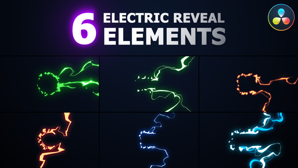 Photo of Electric Reveal Elements | DaVinci Resolve – Videohive 51707691