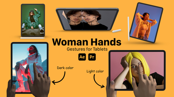 Photo of Female Hand Gesture for Tablets – Videohive 51757494