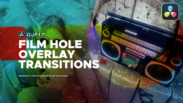 Photo of Film Hole Overlay Transitions for DaVinci Resolve – Videohive 51634363