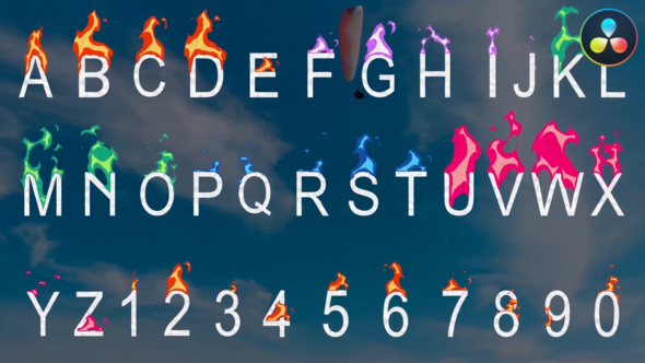 Photo of Fire Alphabet Font | DaVinci Resolve – Videohive 51562265