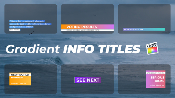 Photo of Gradient Info Titles for FCPX – Videohive 51563121