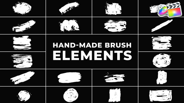 Photo of Hand Made Brush Elements | FCPX – Videohive 51569388