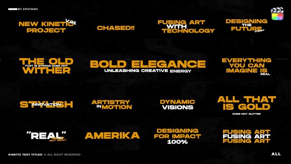 Photo of Kinetic Text Titles v1.0 | FCPX – Videohive 51861579