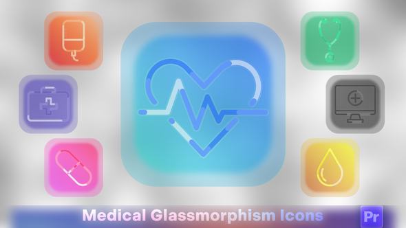 Photo of Medical Glassmorphism Icons – Videohive 51537748