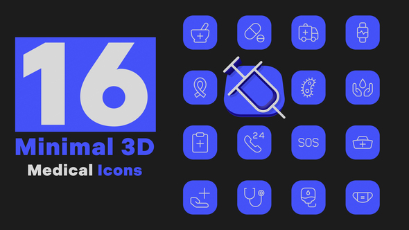 Photo of Minimal 3D – Medical Icons – Videohive 51922154