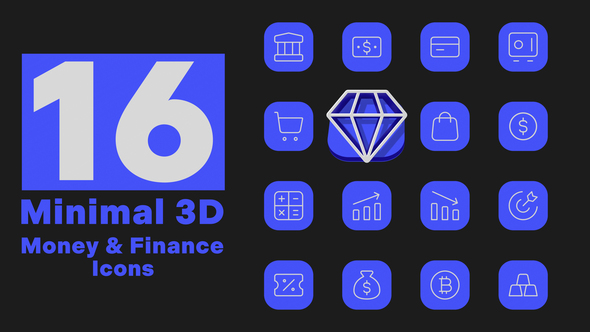 Photo of Minimal 3D – Money & Finance Icons – Videohive 51770071