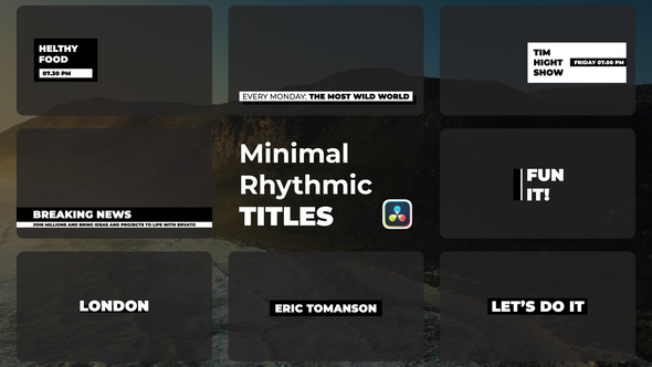 Photo of Minimal Rhythmic Titles | DaVinci Resolve – Videohive 51755960