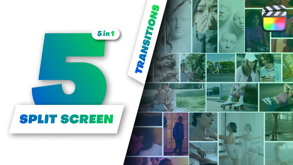 Photo of Multiscreen Transitions – 5 Split Screen – Videohive 51816645