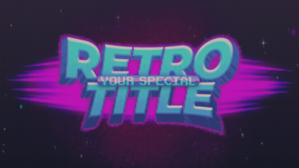 Photo of Pixel Retro Title & Logo – Videohive 51711934