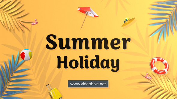 Photo of Summer Holiday – Videohive 51947382