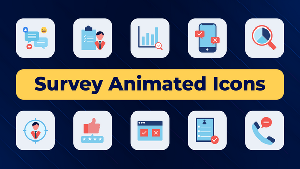 Photo of Survey Animated Icons – Videohive 51897972