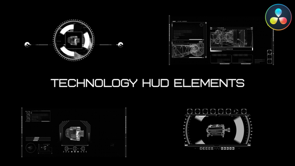 Photo of Technology Hud Elements for DaVinci Resolve – Videohive 51707832