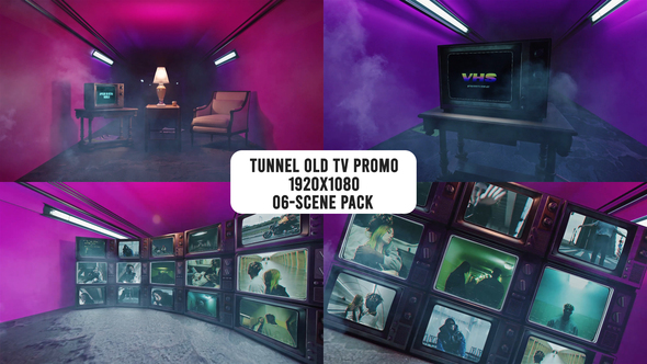 Photo of Tunnel Old Tv Promo – Videohive 51920248
