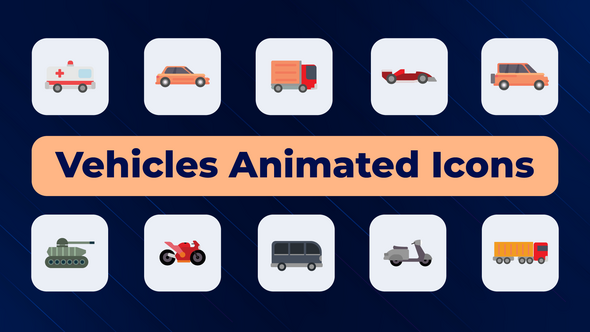 Photo of Vehicles Animated Icons – Videohive 51872926