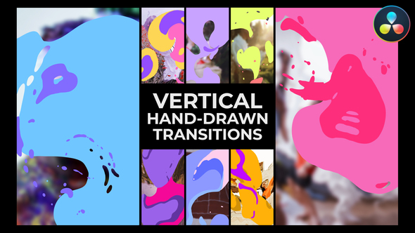 Photo of Vertical Liquid Hand Drawn Transitions | DaVinci Resolve – Videohive 51868745