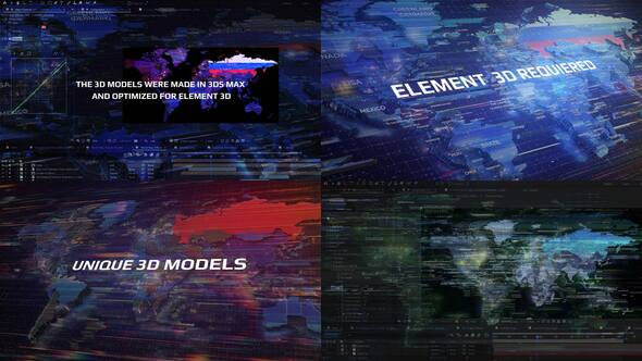 Photo of 3D World Map For After Effects – Videohive 52036617