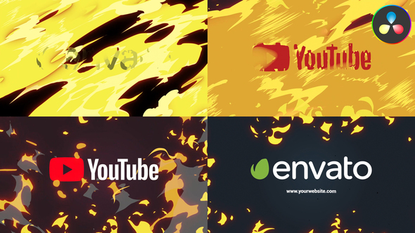 Photo of Cartoon Fire Logo Opener for DaVinci Resolve – Videohive 51990595