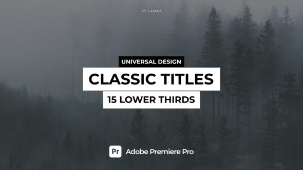 Photo of Classic Titles | Lower Third | PP – Videohive 39589580