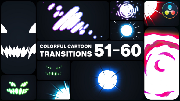 Photo of Colorful Cartoon Transitions for DaVinci Resolve – Videohive 52094334
