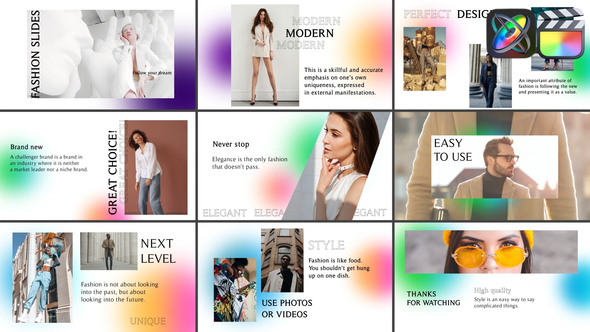 Photo of Gradient Fashion Slides for FCPX – Videohive 52355052