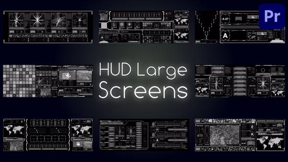 Photo of HUD Large Screens for Premiere Pro – Videohive 52053020