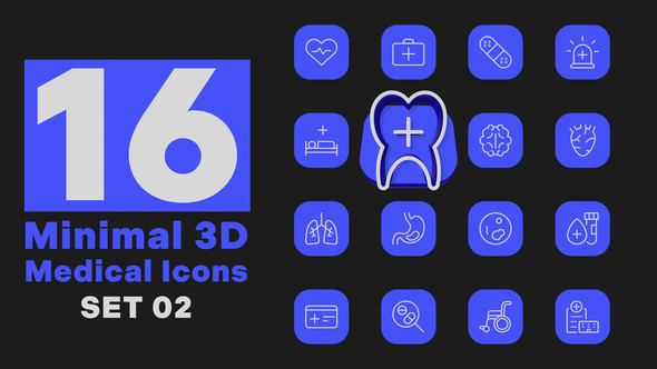 Photo of Minimal 3D – Medical Icons Set 2 – Videohive 52048982