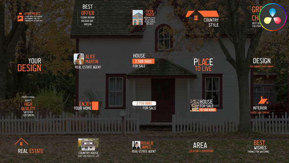 Photo of Real Estate Titles for DaVinci Resolve – Videohive 52001160