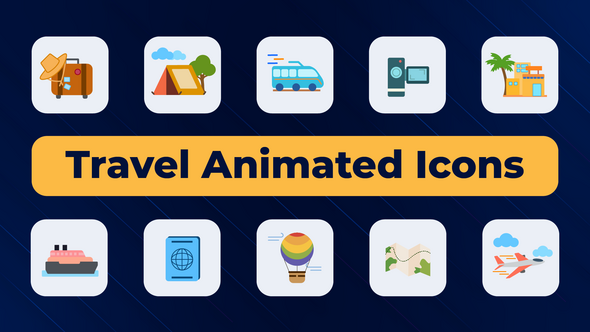 Photo of Travel Animated Icons – Videohive 52027245