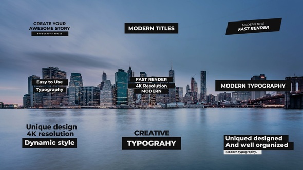 Photo of Typography Titles – Videohive 52341114